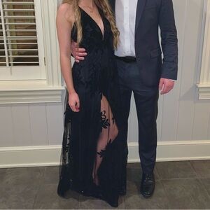 Windsor “Morgan formal flocked velvet dress”